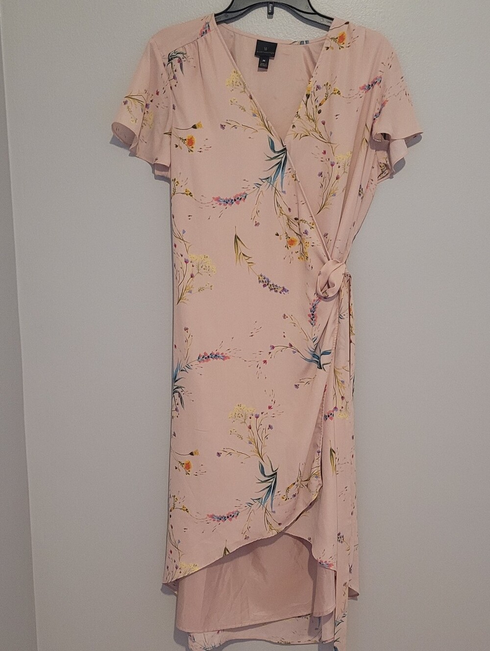 Worthington Light Pink Floral Wrap Dress